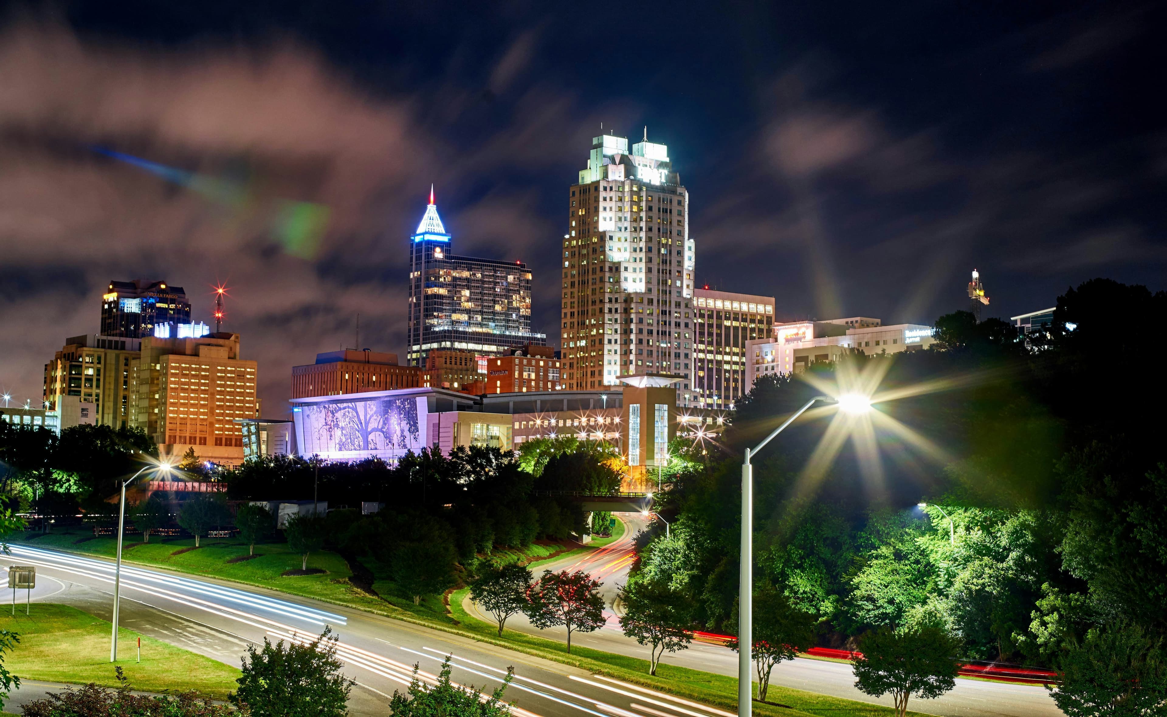 Raleigh city background